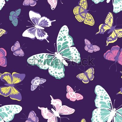 Tapeta Kolorowe motyle, natura, do pokoju dziecka