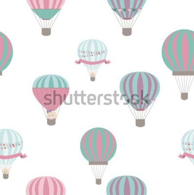 Tapeta Kolorowe pojazdy balony