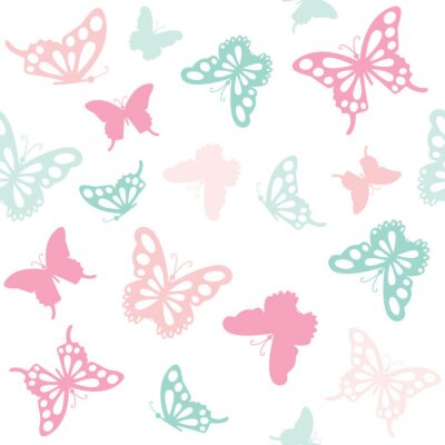 Motyle w barwach pastelowych
