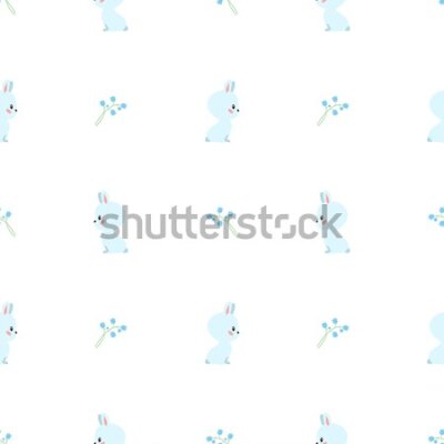 Tapeta Niebieskie króliki