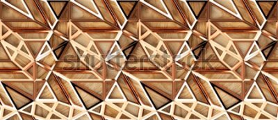 Tapeta Nowoczesna drewniana abstrakcja 3D