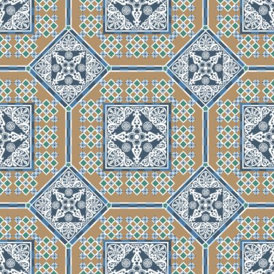 Tapeta Piękna Ozdobna Marokańska Mozaika