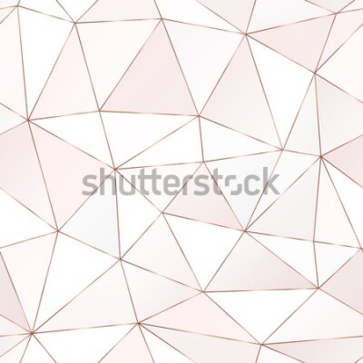 Tapeta Różowy wzór geometryczny