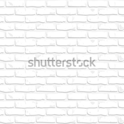 Tapeta Ściana z białych cegieł