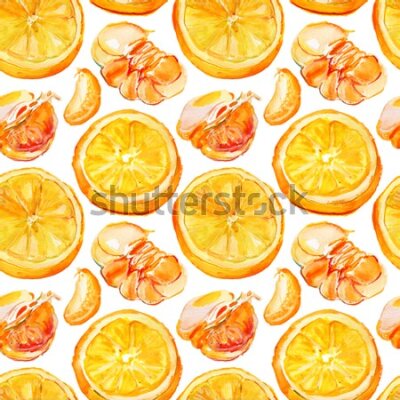 Tapeta Ścienna do kuchni owoce cytrusy pomarańcze
